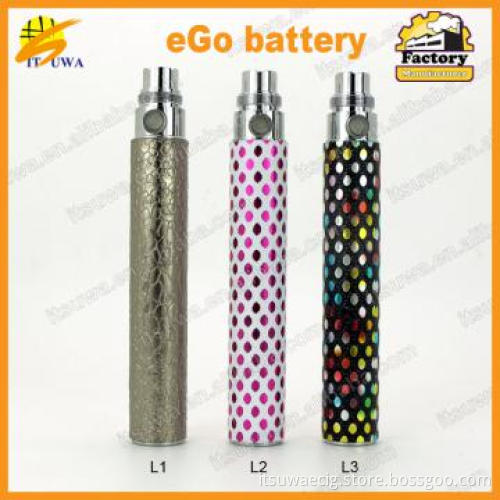 China Original factory supply e cigarette newest ego battery